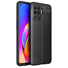 For OPPO F19 Pro Litchi Texture TPU Shockproof Case(Black) - 1