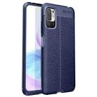 For Xiaomi Redmi Note 10 5G Litchi Texture TPU Shockproof Case(Blue) - 1