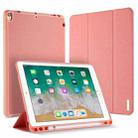 For iPad Air 10.5 (2019) / iPad Pro 10.5 DUX DUCIS Domo Series Horizontal Flip Magnetic PU Leather Case with 3-folding Holder & Pen Slot(Pink) - 1