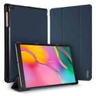 For Samsung Galaxy Tab A 10.1 (2019) DUX DUCIS Domo Series Horizontal Flip Magnetic PU Leather Case with 3-folding Holder(Blue) - 1