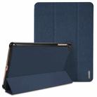 For Samsung Galaxy Tab A 10.1 (2019) DUX DUCIS Domo Series Horizontal Flip Magnetic PU Leather Case with 3-folding Holder(Blue) - 2