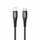 JOYROOM ST-C04 2.4A Type-C to 8 Pin Braided Charging Cable，Cable Length： 1.2m(Black) - 1