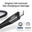 JOYROOM ST-C04 2.4A Type-C to 8 Pin Braided Charging Cable ，Cable Length:1.8m(Black) - 5