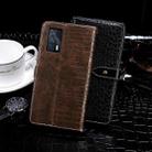 For vivo iQOO Neo5 idewei Crocodile Texture Horizontal Flip Leather Case with Holder & Card Slots & Wallet(Burgundy) - 3