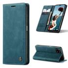 For Samsung Galaxy A12 CaseMe 013 Multifunctional Horizontal Flip Leather Case with Holder & Card Slot & Wallet(Blue) - 1