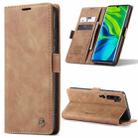 For Xiaomi CC9 Pro CaseMe 013 Multifunctional Horizontal Flip Leather Case with Holder & Card Slot & Wallet(Brown) - 1