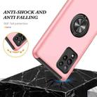 For Samsung Galaxy A42 5G PC + TPU Shockproof Magnetic Protective Case with Invisible Ring Holder(Rose Gold) - 6