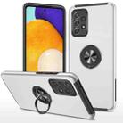 For Samsung Galaxy A52 PC + TPU Shockproof Magnetic Protective Case with Invisible Ring Holder(Silver) - 1