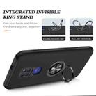 For Motorola Moto G9 / G9 Play PC + TPU Shockproof Magnetic Protective Case with Invisible Ring Holder(Black) - 5
