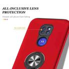 For Motorola Moto G9 / G9 Play PC + TPU Shockproof Magnetic Protective Case with Invisible Ring Holder(Red) - 4