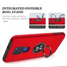 For Motorola Moto G9 / G9 Play PC + TPU Shockproof Magnetic Protective Case with Invisible Ring Holder(Red) - 5