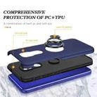 For Motorola Moto G9 / G9 Play PC + TPU Shockproof Magnetic Protective Case with Invisible Ring Holder(Blue) - 2