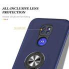 For Motorola Moto G9 / G9 Play PC + TPU Shockproof Magnetic Protective Case with Invisible Ring Holder(Blue) - 4