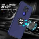 For Motorola Moto G9 / G9 Play PC + TPU Shockproof Magnetic Protective Case with Invisible Ring Holder(Blue) - 7