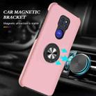 For Motorola Moto G9 / G9 Play PC + TPU Shockproof Magnetic Protective Case with Invisible Ring Holder(Rose Gold) - 7
