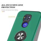 For Motorola Moto G9 / G9 Play PC + TPU Shockproof Magnetic Protective Case with Invisible Ring Holder(Dark Green) - 4