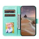 For Samsung Galaxy A32 4G Flower Vine Embossing Pattern Horizontal Flip Leather Case with Card Slot & Holder & Wallet & Lanyard(Green) - 4