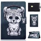 For Galaxy Tab S6 T860 / T865 Colored Drawing Horizontal Flip Leather Case with Holder & Card Slots & Sleep / Wake-up Function(Music Leopard) - 1