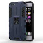 Supersonic PC + TPU Shock-proof Protective Case with Holder For iPhone 6 & 6s(Dark Blue) - 1