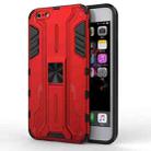 Supersonic PC + TPU Shock-proof Protective Case with Holder For iPhone 6 Plus & 6s Plus(Red) - 1