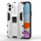 Supersonic PC + TPU Shock-proof Protective Case with Holder For iPhone 11(Silver) - 1