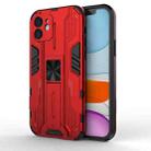 For iPhone 12 Pro Max Supersonic PC + TPU Shock-proof Protective Case with Holder(Red) - 1