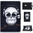 For Galaxy Tab S6 T860 / T865 Colored Drawing Horizontal Flip Leather Case with Holder & Card Slots & Sleep / Wake-up Function(White Owl) - 1