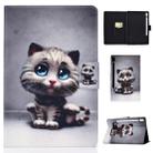 For Galaxy Tab S6 T860 / T865 Colored Drawing Horizontal Flip Leather Case with Holder & Card Slots & Sleep / Wake-up Function(Pet Cat) - 1