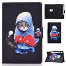 For Galaxy Tab S6 T860 / T865 Colored Drawing Horizontal Flip Leather Case with Holder & Card Slots & Sleep / Wake-up Function(Boxing Cat) - 1