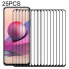 For Xiaomi Poco M5s / Redmi Note 10S 25 PCS Full Glue Full Screen Tempered Glass Film - 1