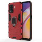 For OPPO A94 Shockproof PC + TPU Protective Case with Magnetic Ring Holder(Red) - 1