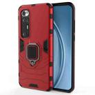 For Xiaomi Mi 10S Shockproof PC + TPU Protective Case with Magnetic Ring Holder(Red) - 1