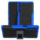 For LG Stylo 7 4G Tire Texture Shockproof TPU+PC Protective Case with Holder(Blue) - 1