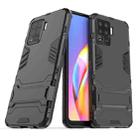 For OPPO A94 Shockproof PC + TPU Protective Case with Hidden Holder(Black) - 2