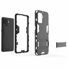 For OPPO A94 Shockproof PC + TPU Protective Case with Hidden Holder(Black) - 3