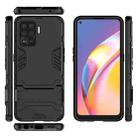 For OPPO A94 Shockproof PC + TPU Protective Case with Hidden Holder(Black) - 6