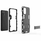 For Xiaomi Redmi Note 10 4G Shockproof PC + TPU Protective Case with Hidden Holder(Black) - 3