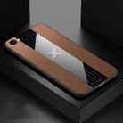 For Vivo X9s Plus XINLI Stitching Cloth Texture Shockproof TPU Protective Case(Brown) - 1