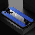 For Vivo X21i XINLI Stitching Cloth Texture Shockproof TPU Protective Case(Blue) - 1