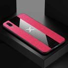 For Vivo X21 UD XINLI Stitching Cloth Texture Shockproof TPU Protective Case(Red) - 1
