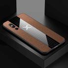 For Vivo X27 XINLI Stitching Cloth Texture Shockproof TPU Protective Case(Brown) - 1