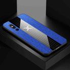 For Vivo X27 XINLI Stitching Cloth Texture Shockproof TPU Protective Case(Blue) - 1