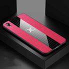 For Vivo Y91 XINLI Stitching Cloth Texture Shockproof TPU Protective Case(Red) - 1