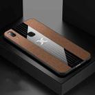 For Vivo Y95 XINLI Stitching Cloth Texture Shockproof TPU Protective Case(Brown) - 1