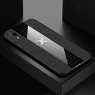 For Vivo X23 XINLI Stitching Cloth Texture Shockproof TPU Protective Case(Black) - 1