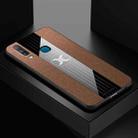 For Vivo Y3 / Y17 XINLI Stitching Cloth Texture Shockproof TPU Protective Case(Brown) - 1