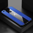 For Vivo V7 / Y75 XINLI Stitching Cloth Texture Shockproof TPU Protective Case(Blue) - 1