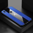 For Vivo Y85 XINLI Stitching Cloth Texture Shockproof TPU Protective Case(Blue) - 1