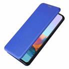 For Xiaomi Redmi Note 10 Pro Max Carbon Fiber Texture Horizontal Flip TPU + PC + PU Leather Case with Card Slot(Blue) - 6