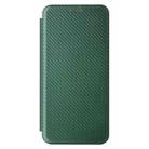 For Xiaomi Redmi Note 10 Pro Max Carbon Fiber Texture Horizontal Flip TPU + PC + PU Leather Case with Card Slot(Green) - 2